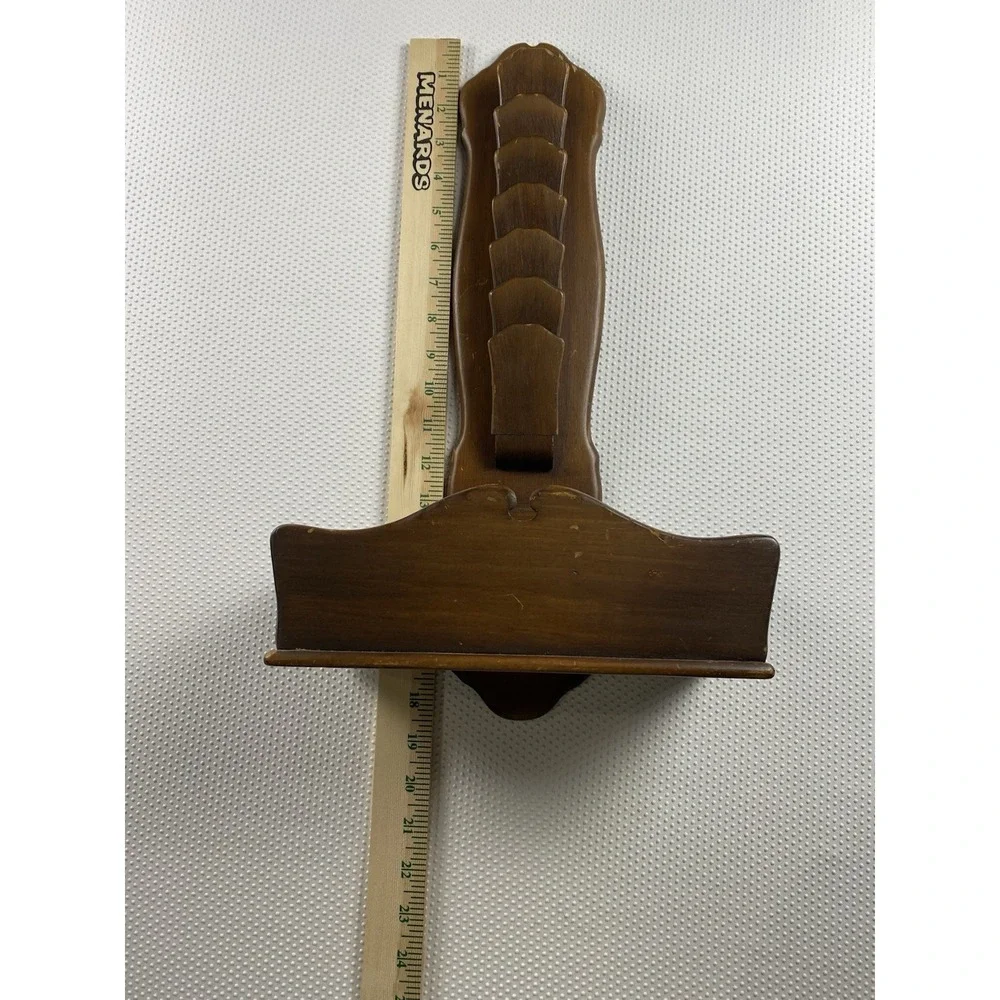Vintage Wooden Letter Holder Mail Key Glasses Wallet Organizer Wall Hanging